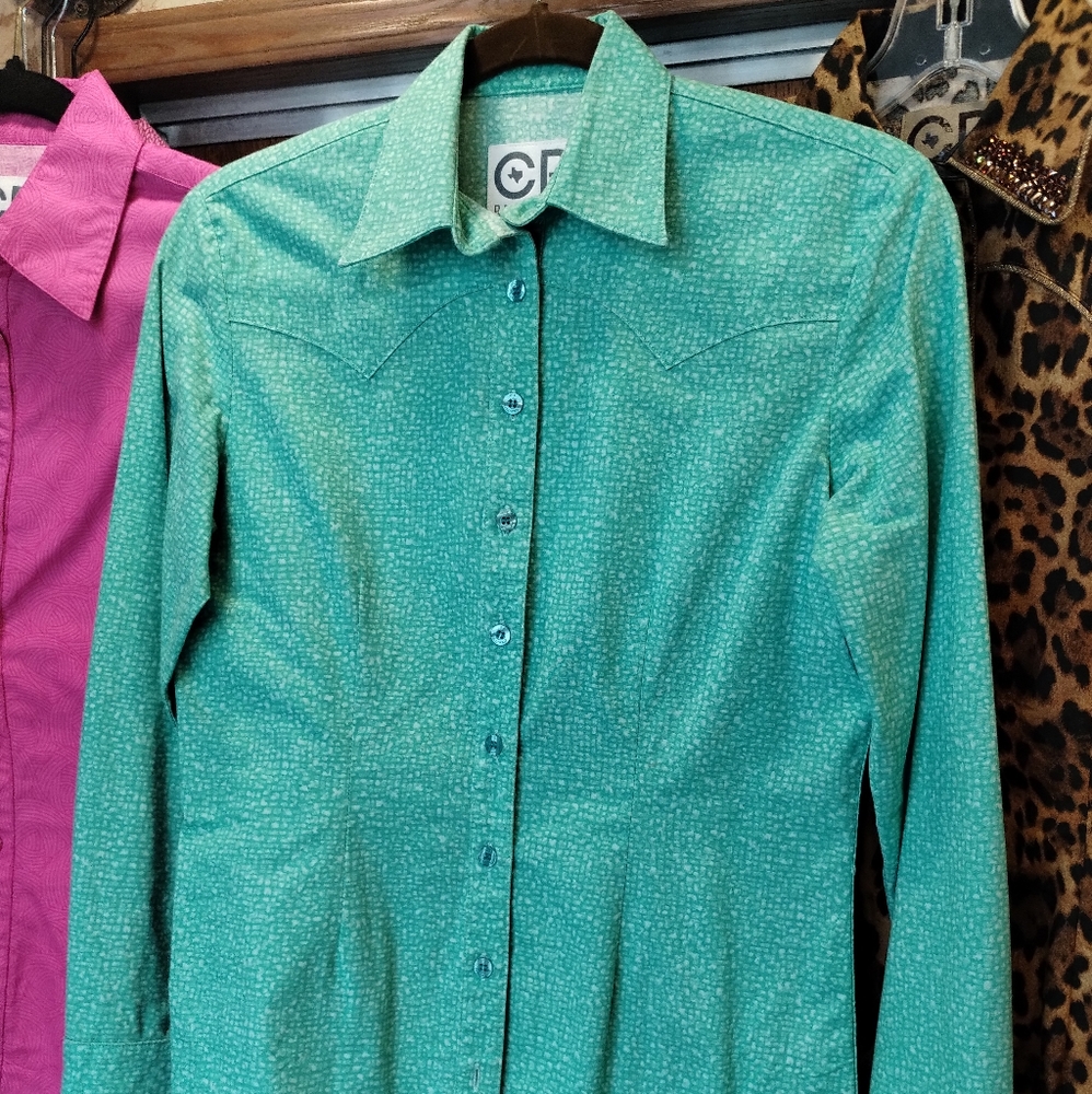 CR Ranchwear Western Pro Cyan Pebble XS